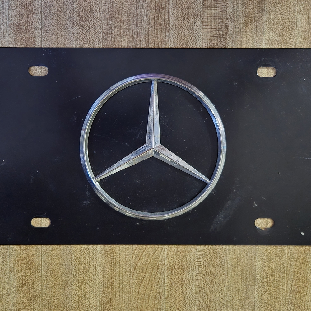 Mercedes Benz License Plate Cover.